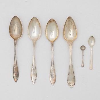 Jacob Ängman, a 'Rosenholm' silver cutlery set, GAB, including Stockholm 1954 (95 pieces).