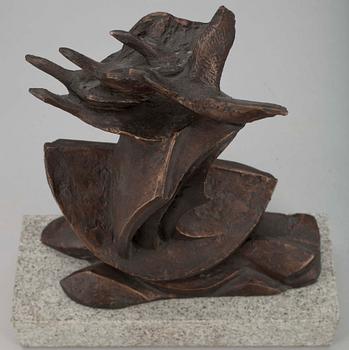 LISE AMUNDSEN, FÅGLAR. Brons, sign. 1987.