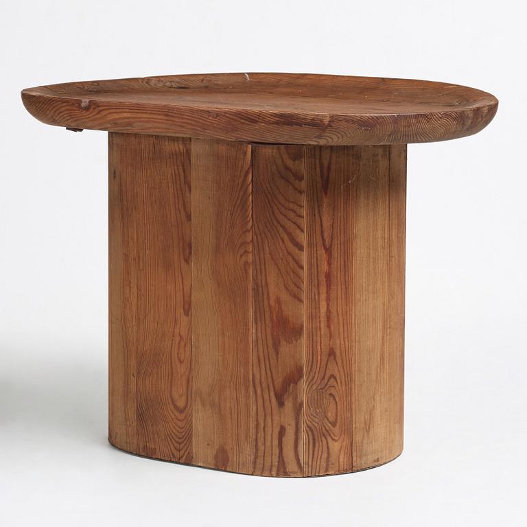 Axel Einar Hjorth, a stained pine "Utö" table, Nordiska Kompaniet, Sweden 1930's.