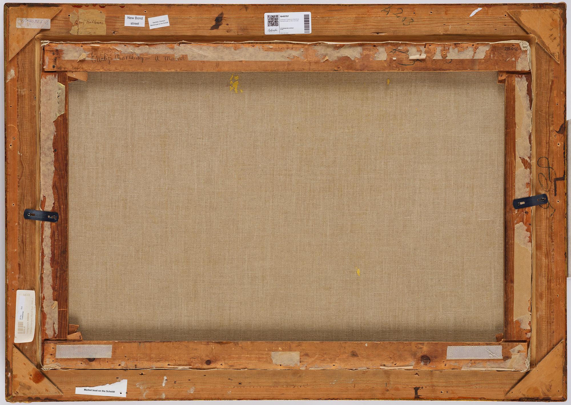 Clarkson Frederick Stanfield, Market boat on the Scheldt.