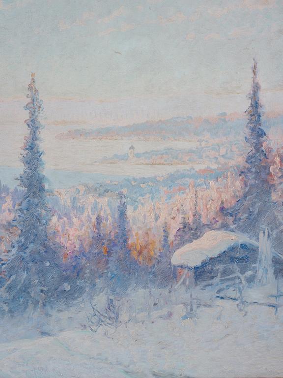 Anshelm Schultzberg, Winter landscape.