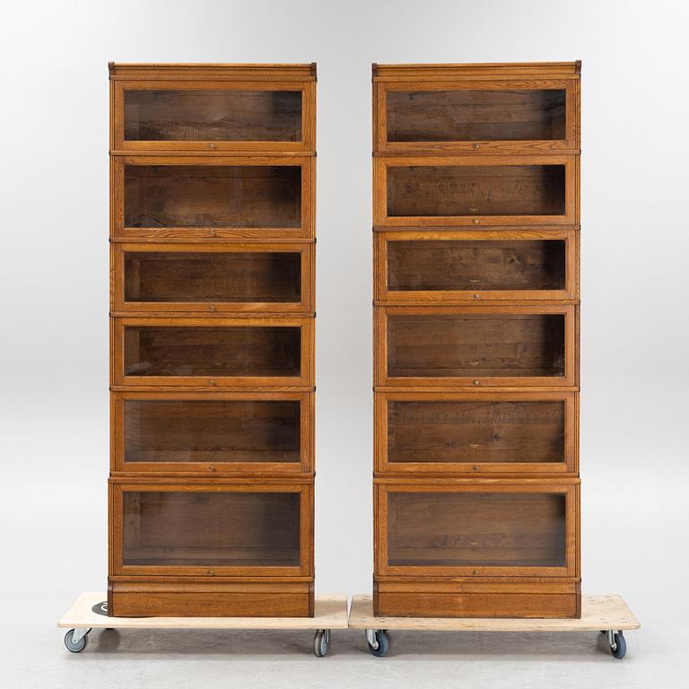 Two Swedish mid 20th century archive cupboards from Åtvidabergs snickerifabrik.