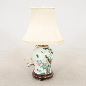 Table lamp China 19th century porcelain.