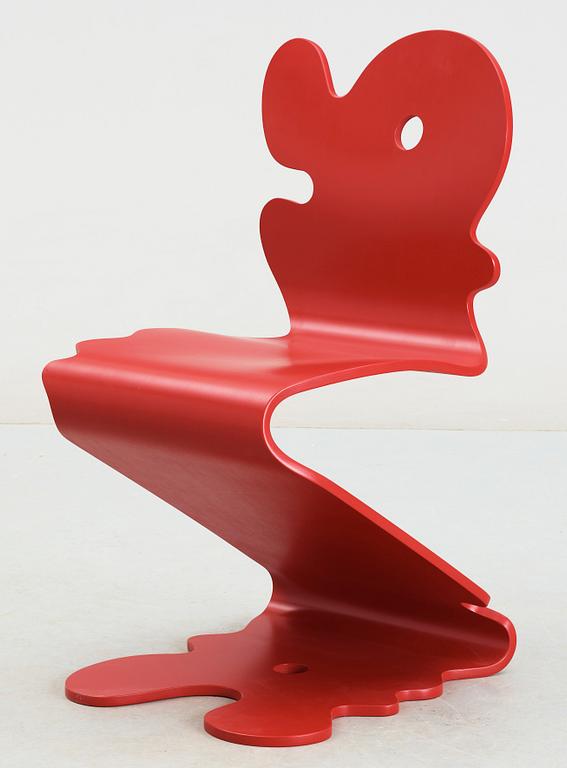 STOL, "Pantonic 5020", Verner Panton, för HAG. Formgiven 1992.