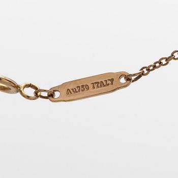 Tiffany & Co, halsband, "T Smile", 18K guld och briljantslipade diamanter.