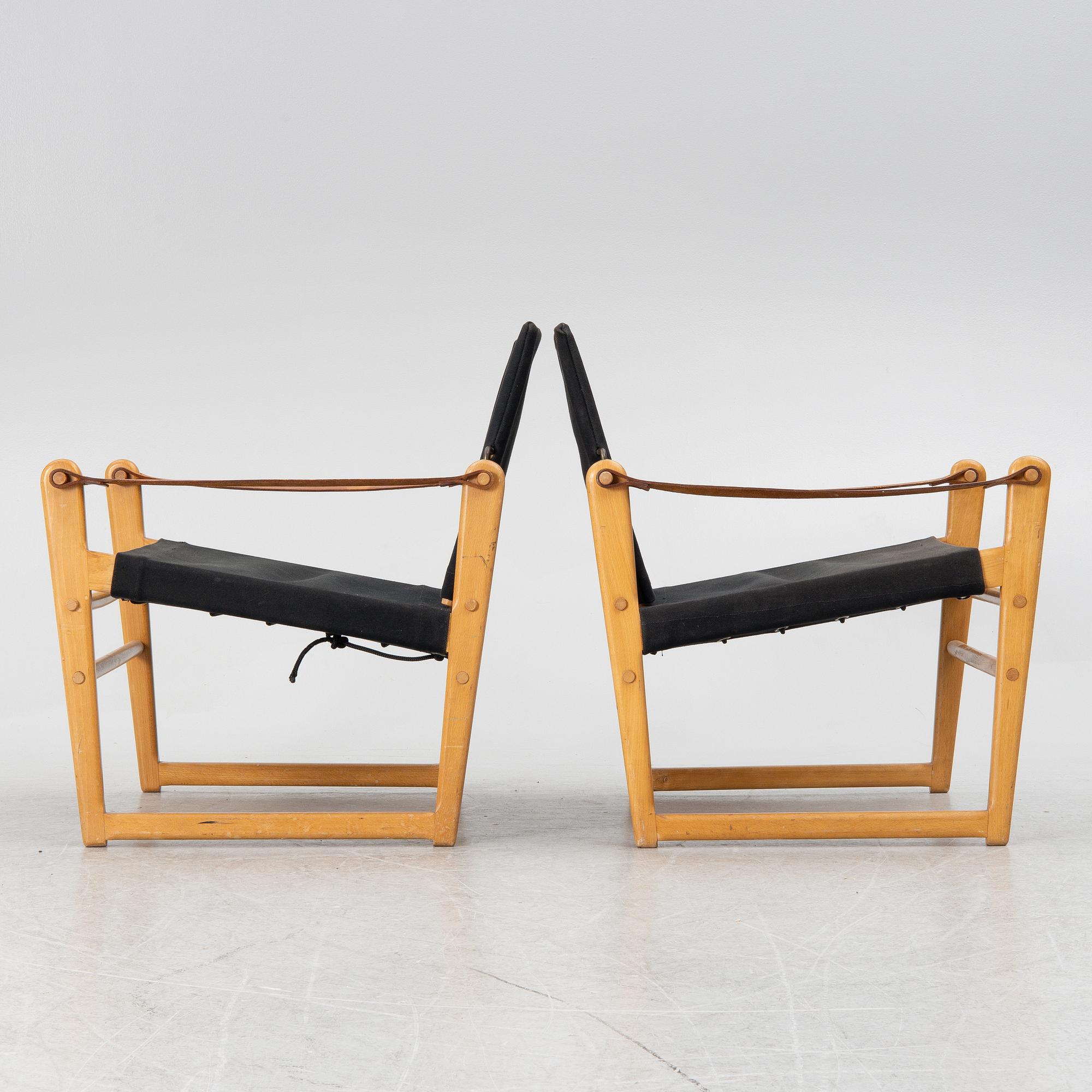 Bengt Ruda, armchairs, a pair, "Cicada", IKEA, second half of the 20th century.