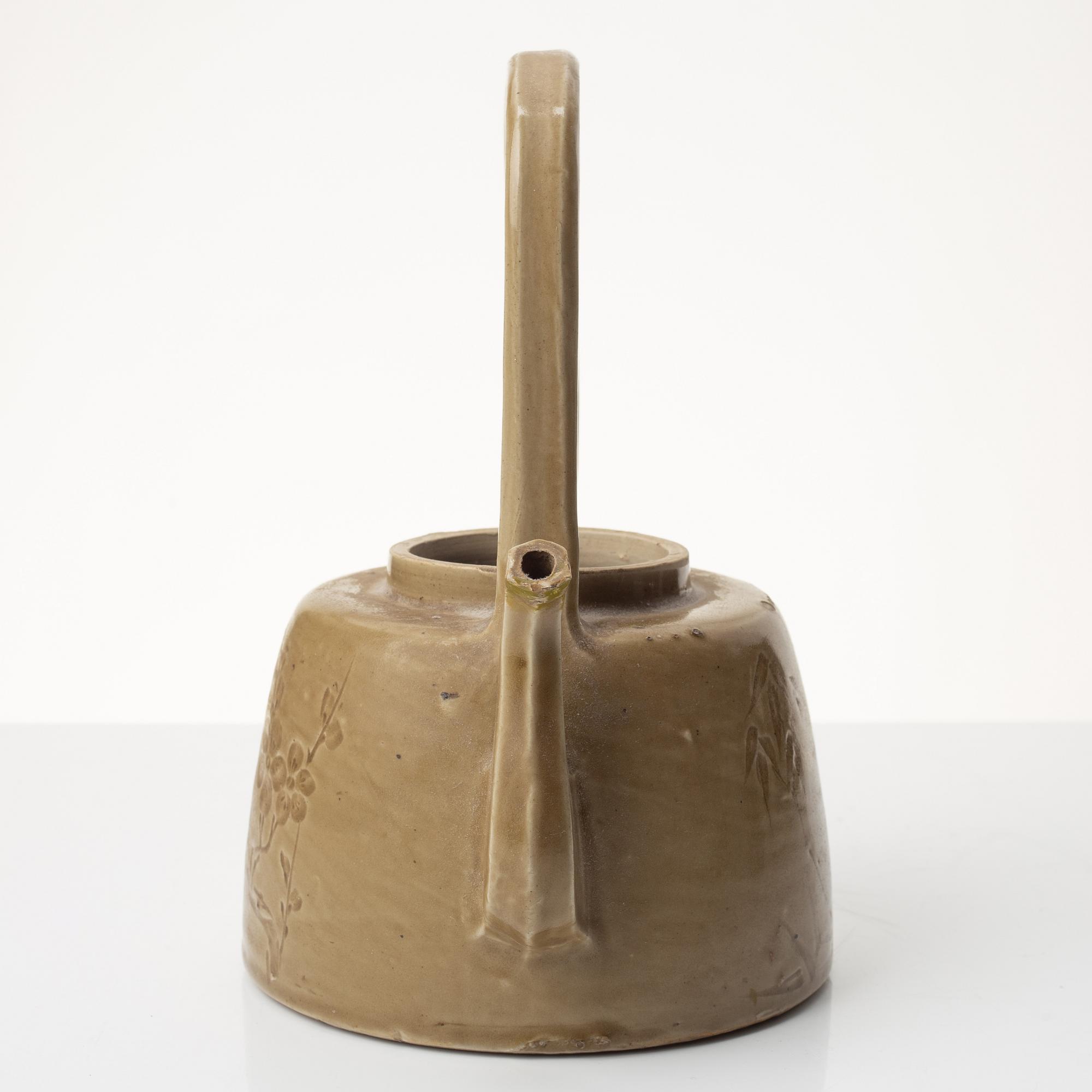 Tekanna, glaserat stengods, Kina, 1600-tal.