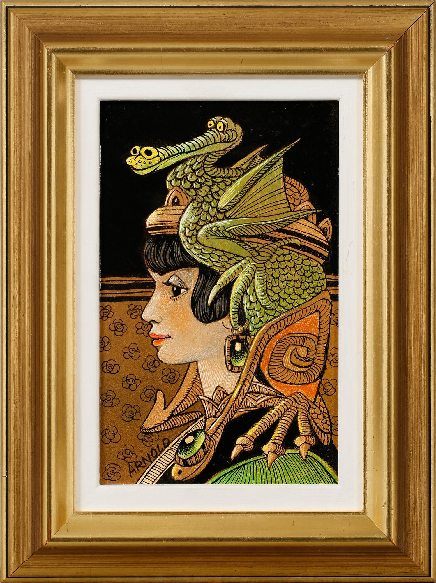 HANS ARNOLD, mixed media, signed.