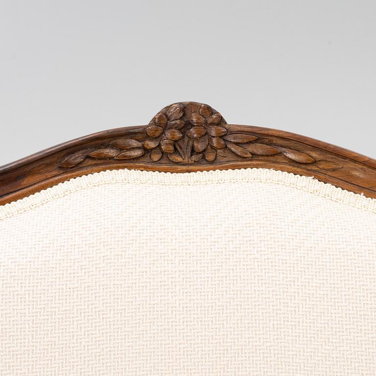 Armchairs, a pair, Rococo, 18th century.