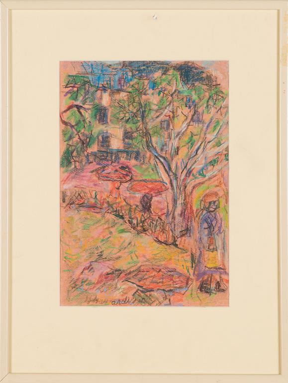 Rafael Wardi, färgkrita, signerad och daterad -70.