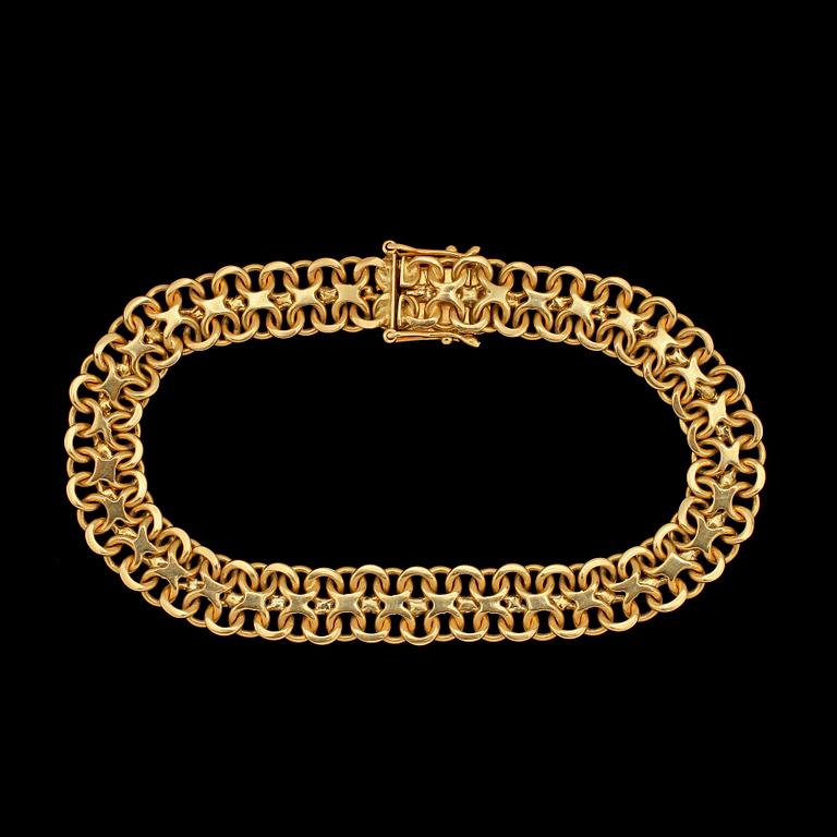 ARMBAND, 18k guld, Stockholm, 1961. Vikt 20 g.