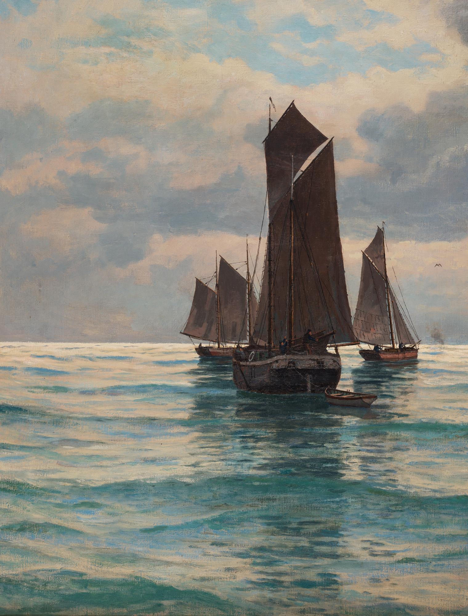 FRIEDRICH STURM, oil on canvas, signed and dated 1903.