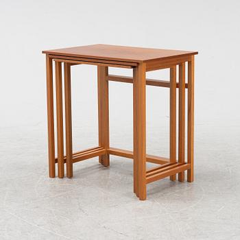 A model 618 mahogany nesting table by Josef Frank for Firma Svenskt Tenn.