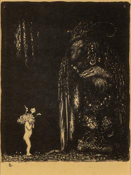 JOHN BAUER, litografier, 1915,  10 st.