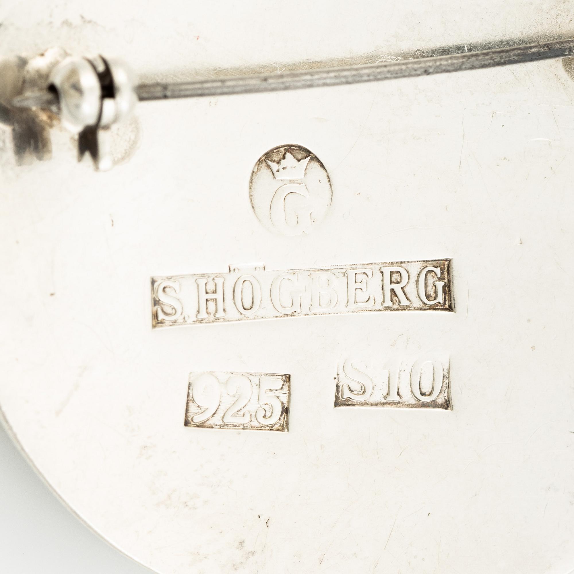 Sven-Erik Högberg, Brooch in the form of a cat, sterling silver, Gothenburg 1992.