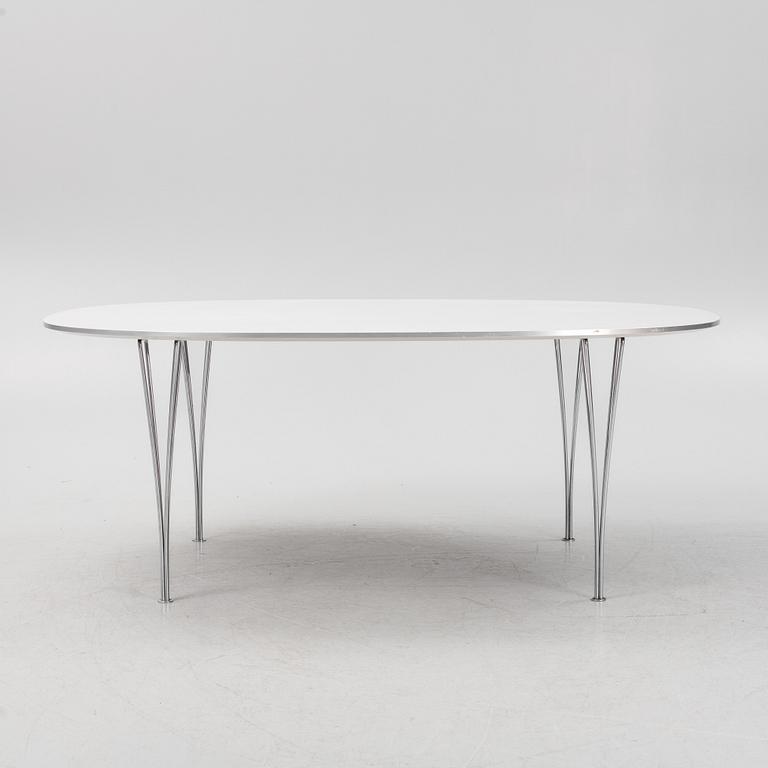 Bruno Mathsson & Piet Hein, a 'Superellipse' dining table, Fritz Hansen, Denmark.