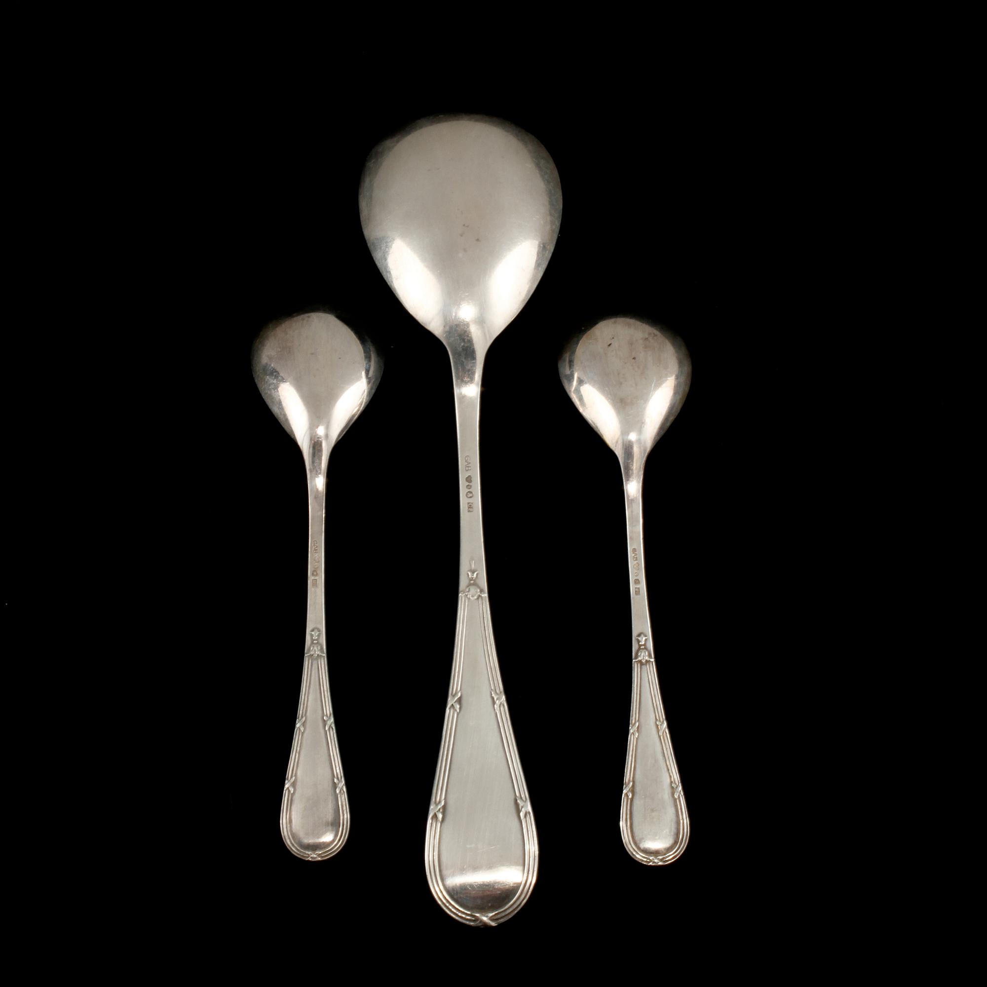 SKEDAR, 3 st, silver, GAB, Stockholm, 1929/30.