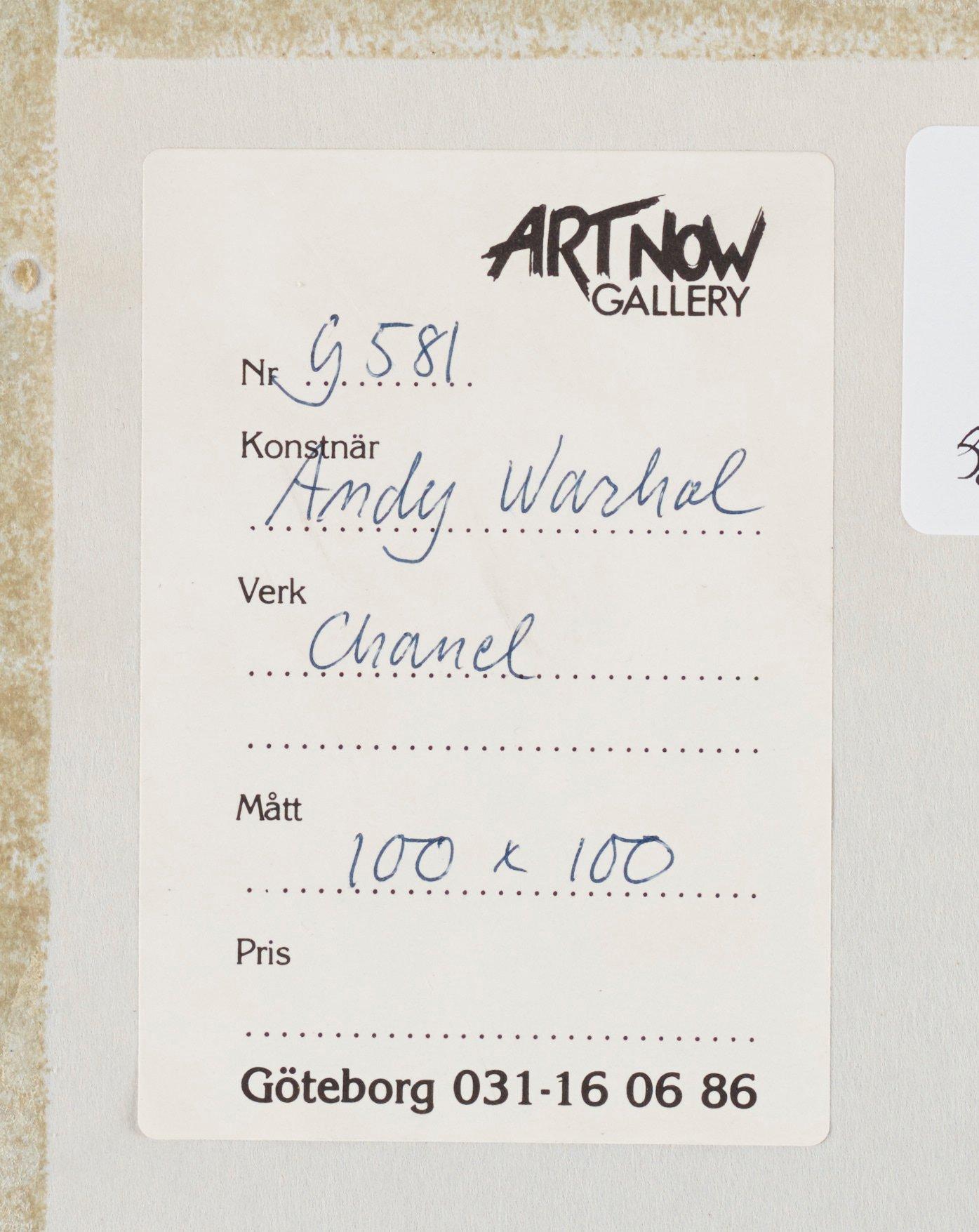 Andy Warhol, "Chanel" from "Ads".