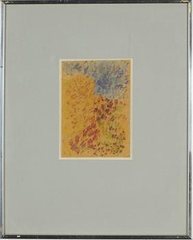 Inge Schiöler, chalk drawing, signed.