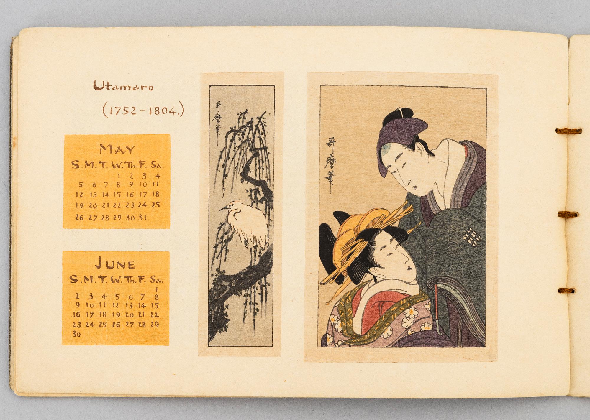 Album, två stycken, Japan, 1912, samt 1900-talets första hälft.