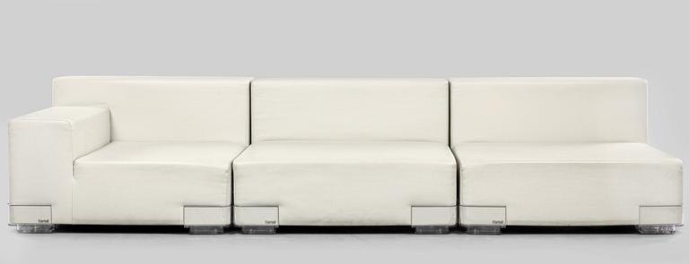 SOFFA, 3 delar, "Plastics Duo Sofa", Piero Lissoni, Carlo Tamborini, Kartell, 2000-tal.