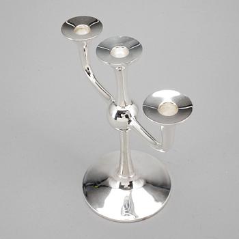 KANDELABER, silver, Karl J Ottesen, Norge, 1900-tal.