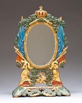 BORDSSPEGEL, gjutjärn, 1800/1900-tal.