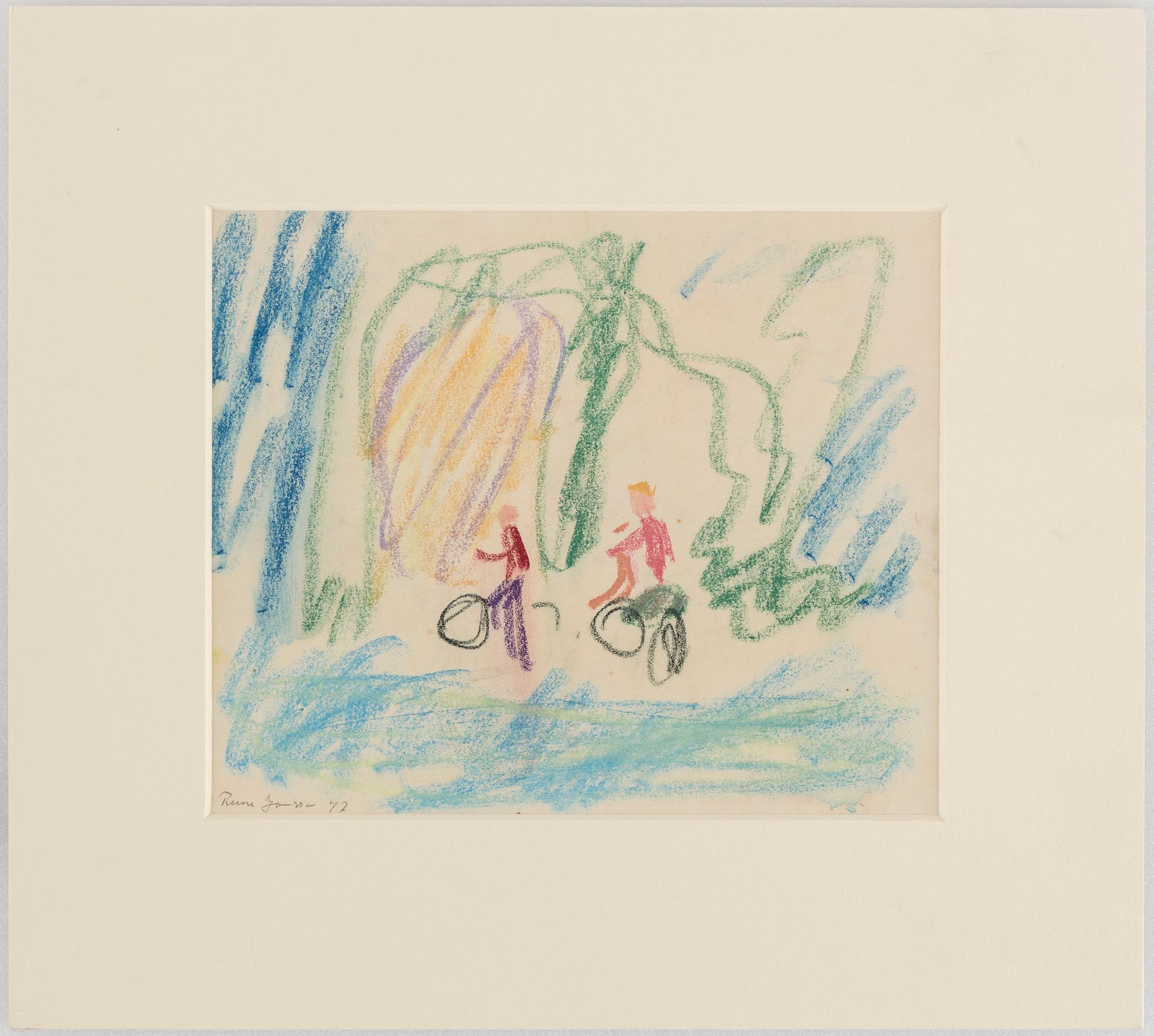 RUNE JANSSON, pastel, signed and dated -42.