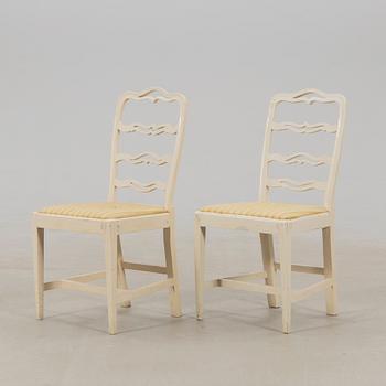 Chairs, six pieces, first half of the 19th century.