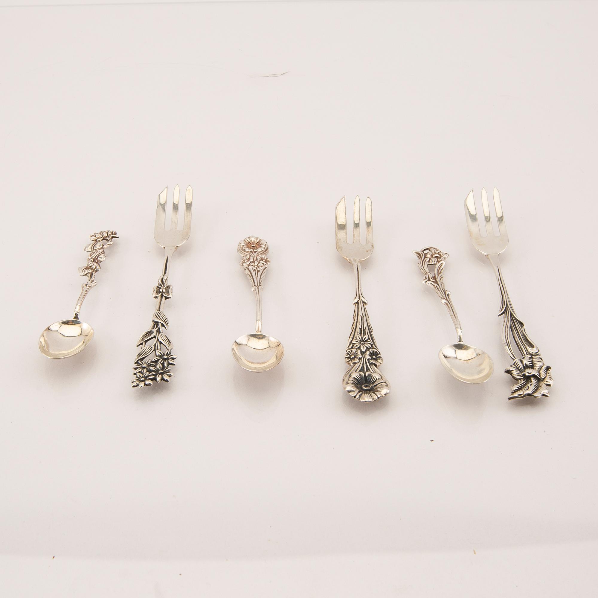 A set of 23 pcs silver cutlery by Gewe Malmö 1962-1987.