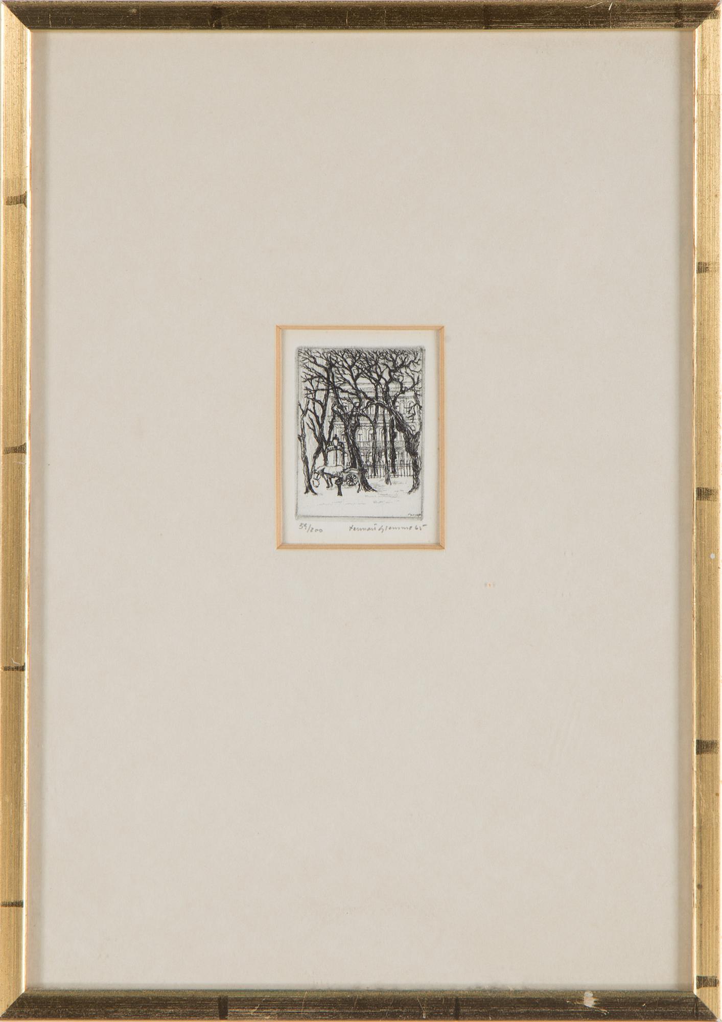 GRAFISKA BLAD, 5 st, etsningar, bl.a Mac Hamilton.