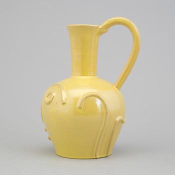 JERK WERKMÄSTER, kanna, keramik, Nittsjö, 1930/40-tal, signerad.