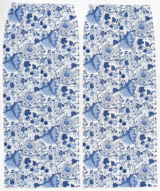 Josef Frank, curtains, a pair, "La Plata", Svenskt Tenn.