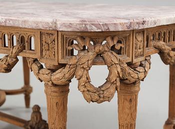 A Louis XVI free-standing table, 18th/19th century.