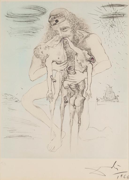 SALVADOR DALI, etching, signed and numbered 115/150.