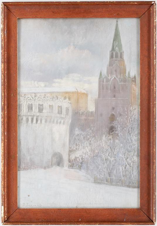 BORIS MELITONOWITSCH BOGOLJUBOW, pastell, sign.