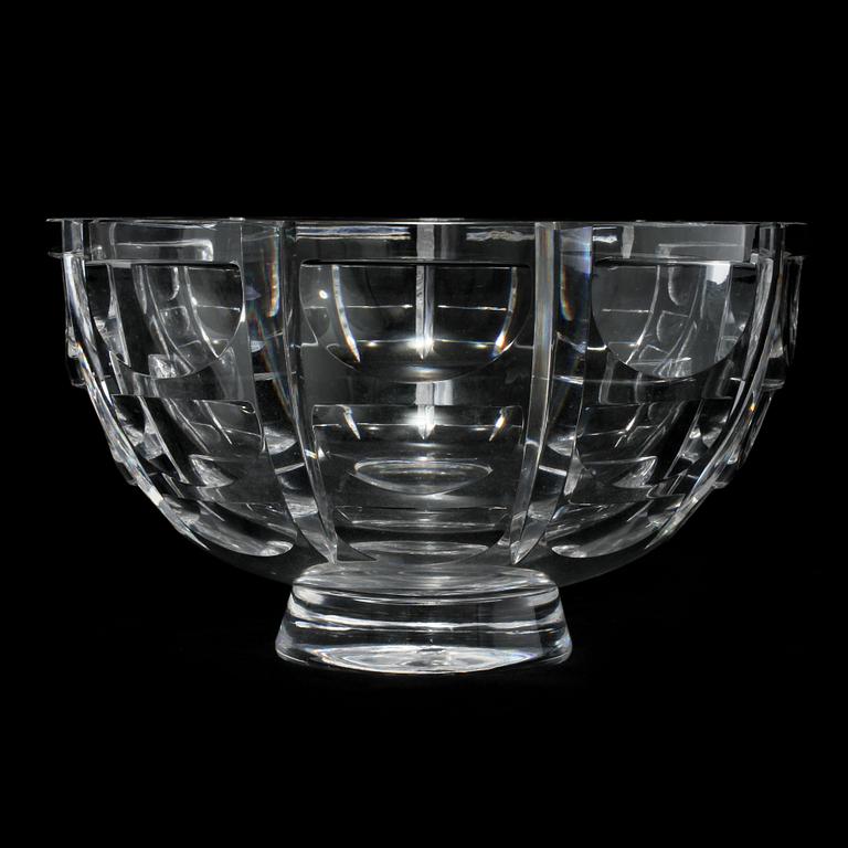 SKÅL, glas, "Tusen Fönster", Simon Gate, Orrefors, 1900-talets mitt.