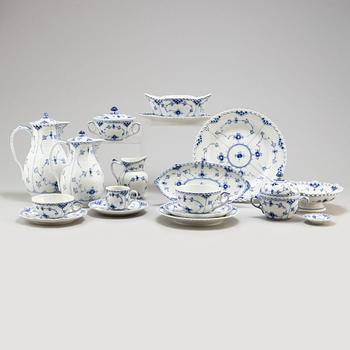 ROYAL COPENHAGEN, an 80-piece 'Musselmalet' porcelain service, Denmark.