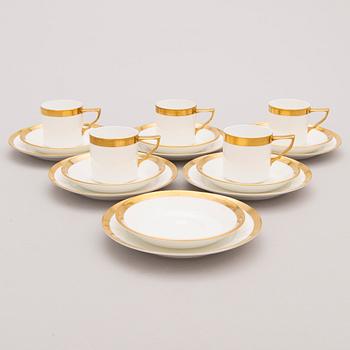 KARIN BJÖRQUIST, 17 parts coffee set in bone china made by Rörstrand, designed 1990.