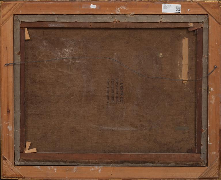 HENDRIK BAREND KOEKKOEK,olja på duk. Signerad.