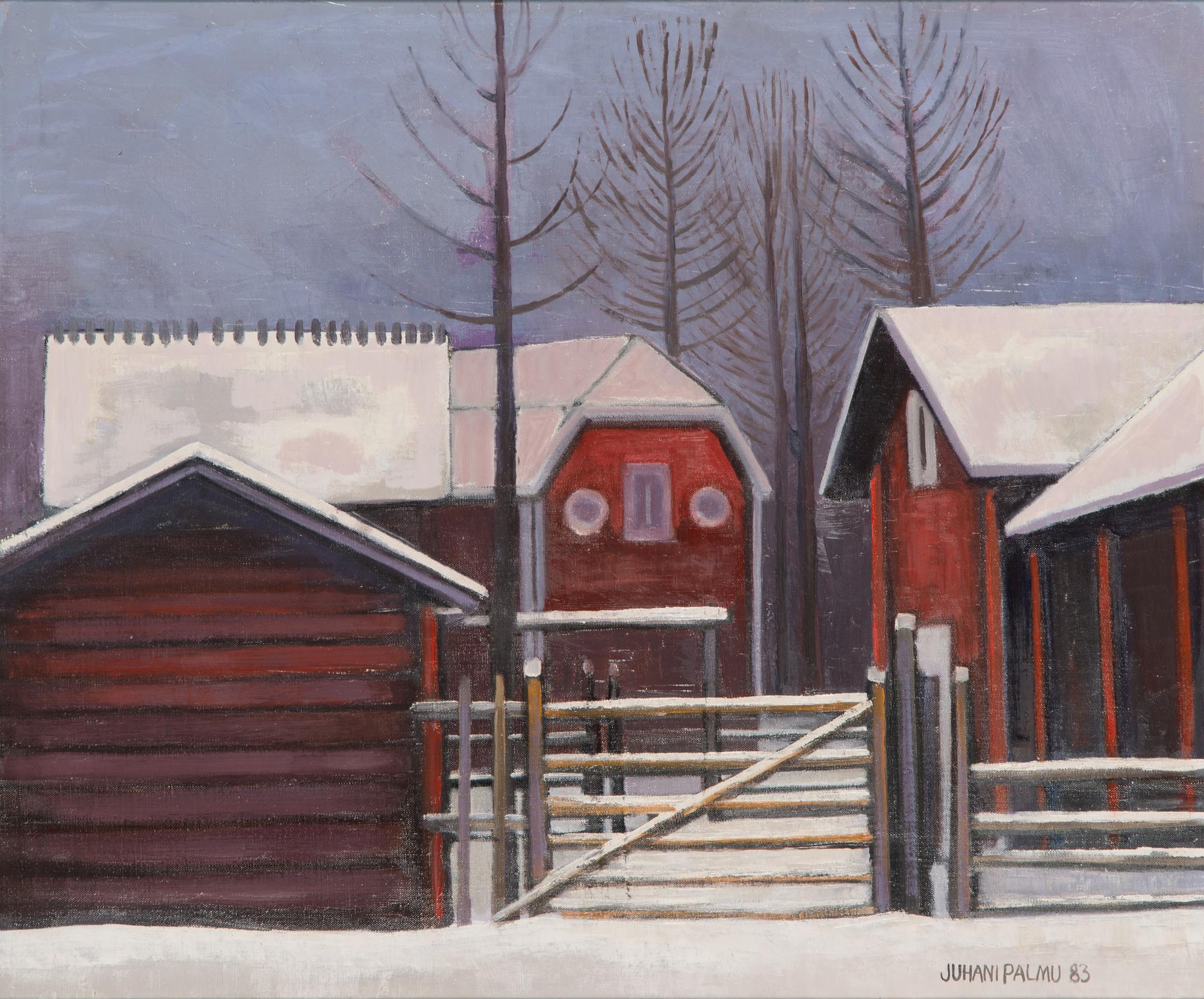 Juhani Palmu, oil on canvas, signed and dated -83.