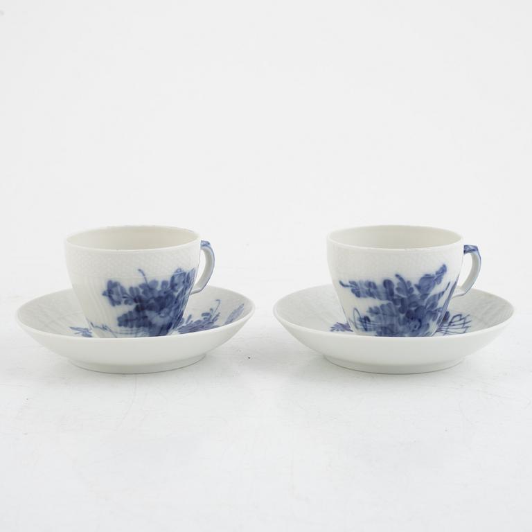 A 29-piece porcelain coffee service, "Blur Flower", Royal Copenhagen, Denmark.