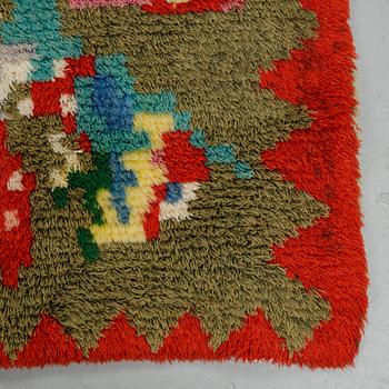 A two sided Rya (knotted pile), probably Finland, ca 187 x 149 cm.