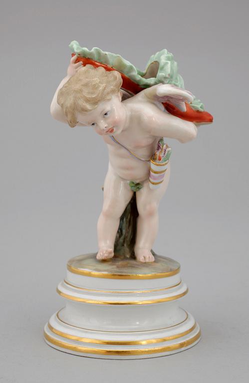 FIGURIN, porslin, Meissen, troligen tidigt 1900-tal.