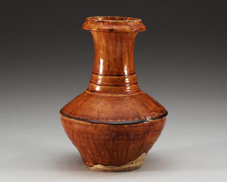 A brown glazed kendi, Ming dynasty (1368-1644).