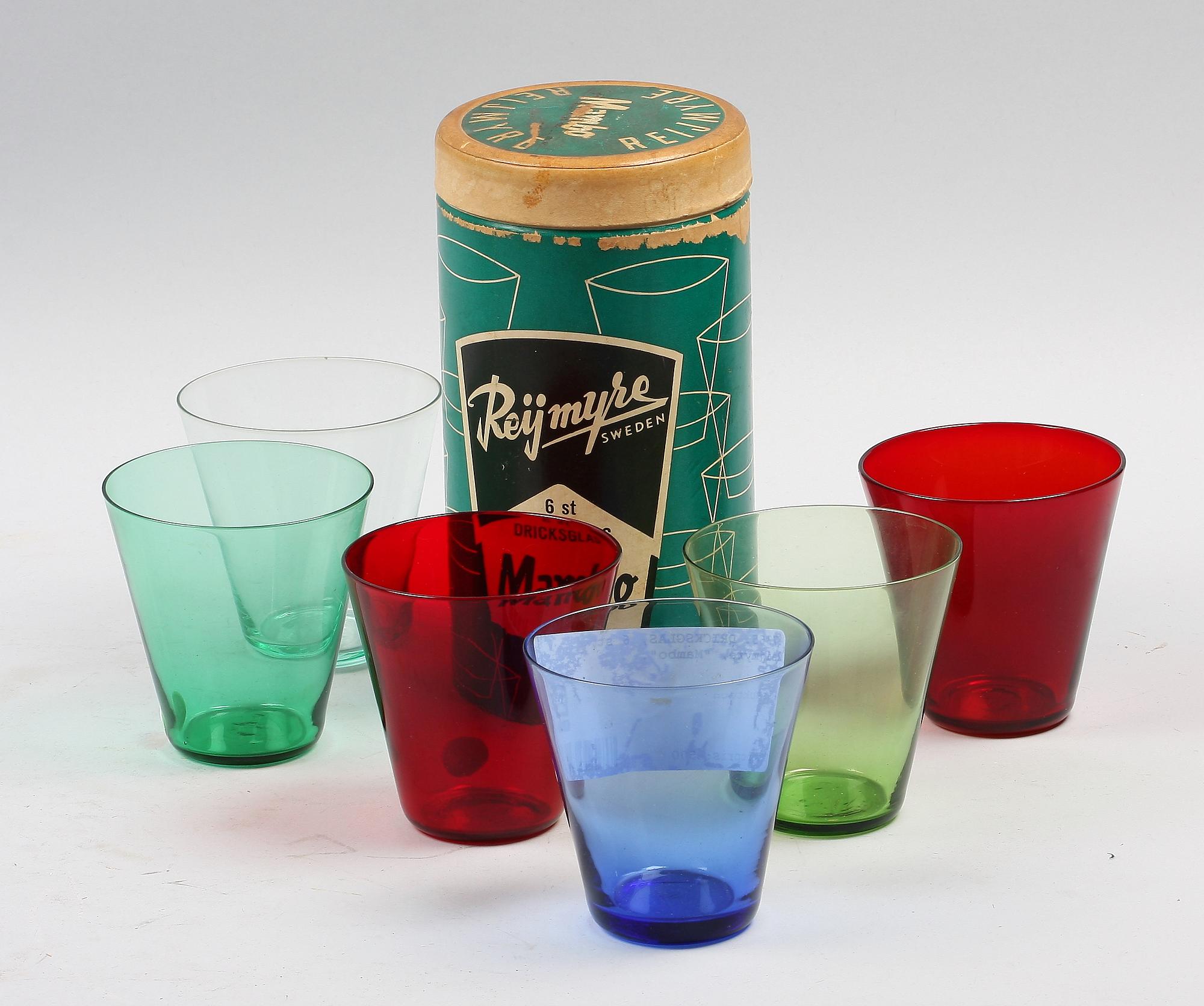 DRICKSGLAS, 6 st, Reijmyre, "Mambo".
