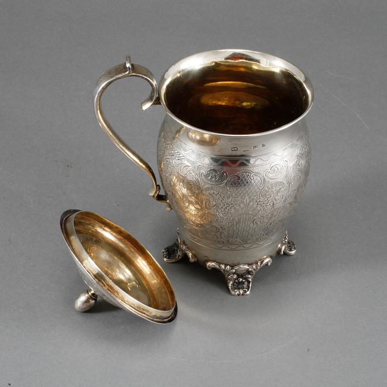 BÄGARE, silver, Moskva, 1849, vikt 322 g.
