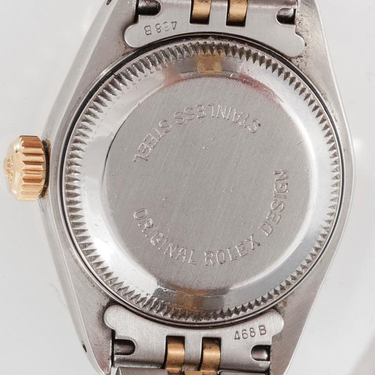 ARMBANDSUR, dam, Rolex, Oyster Perpetual Datejust, stål och guld med 11 diamanter.
