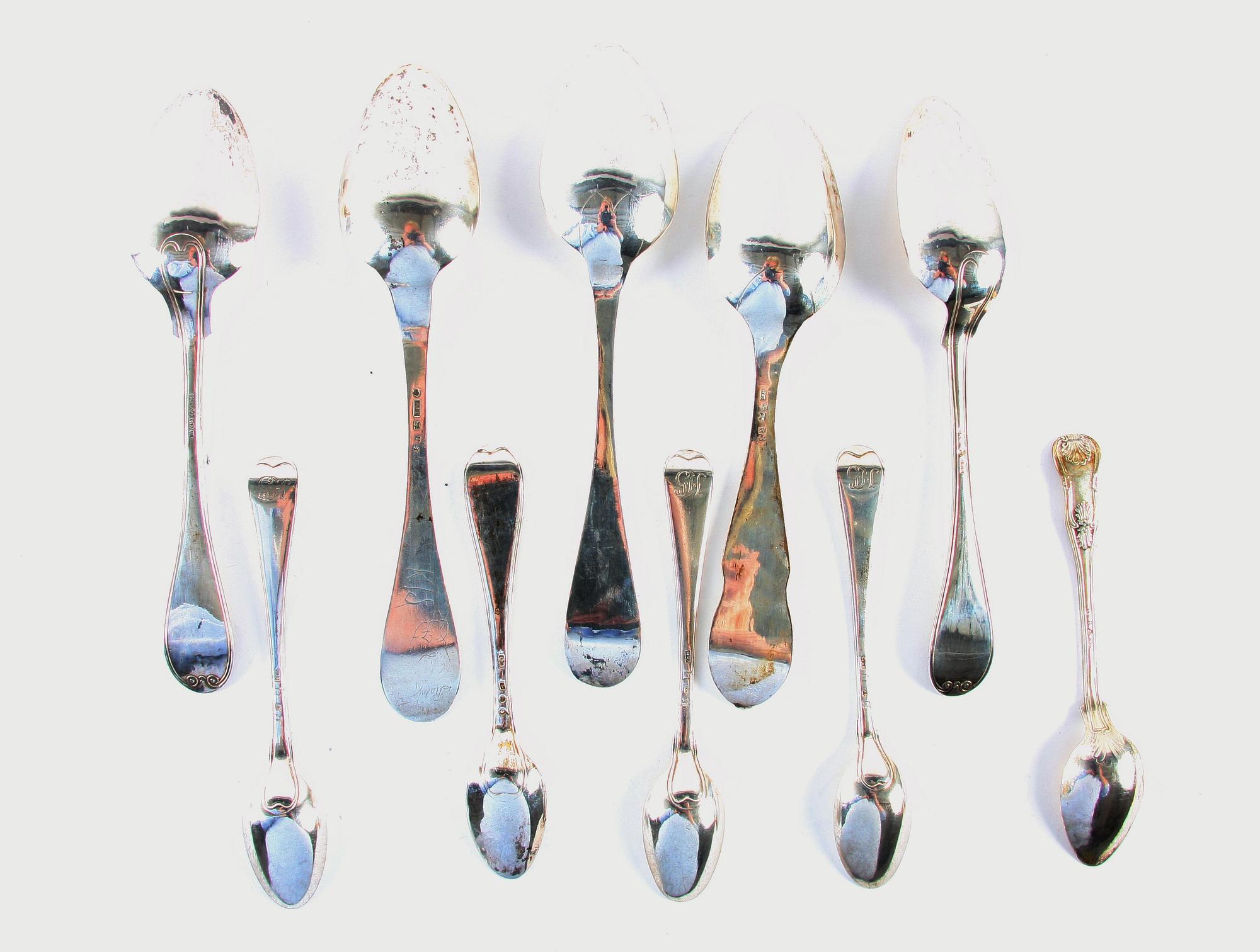 Div MATSKEDAR, 10 delar, silver,
1700/1800-tal.