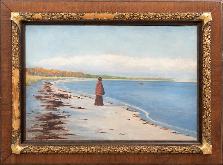 Bruno Hoppe, olja på duk, signerad.